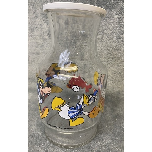 The Walt Disney Productions Mickey & Friends Sports Glass Canister With Lid - Picture 4 of 10
